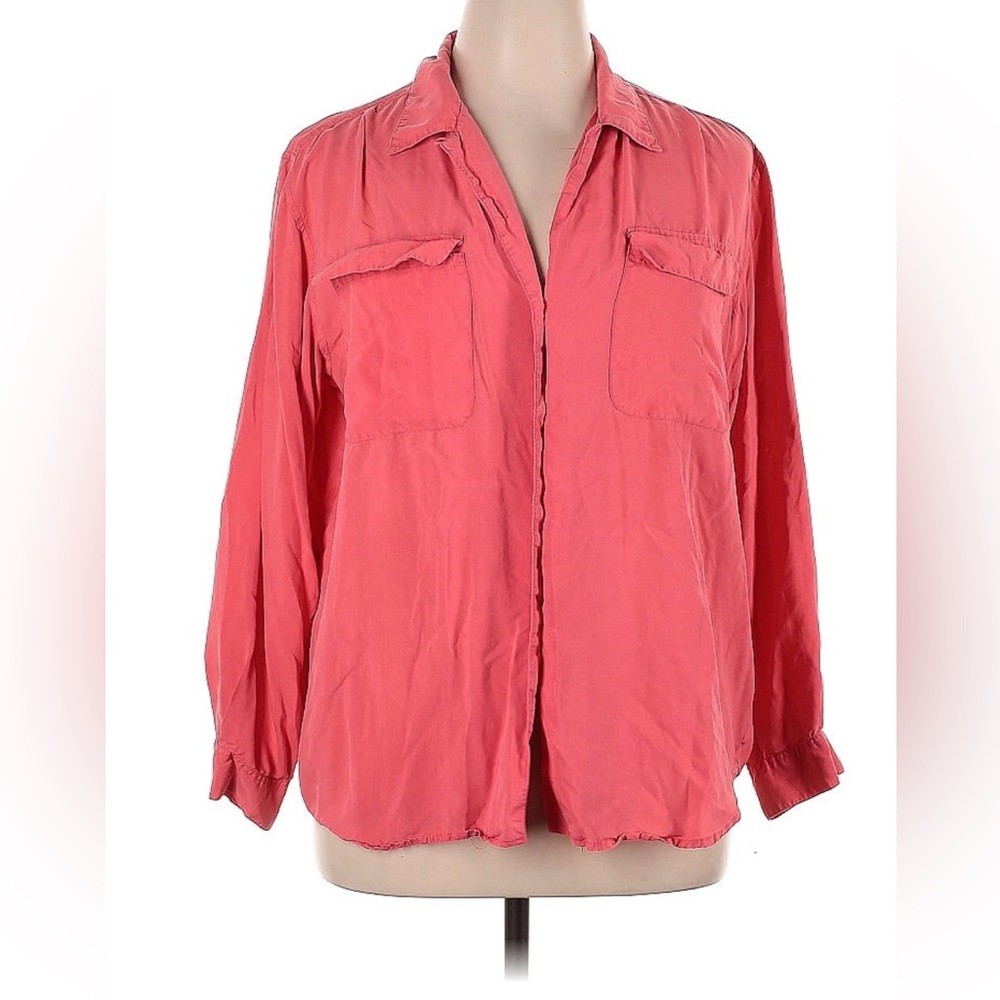 VTG silk button down blouse